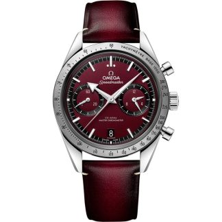 Omega Speedmaster '57 40,5 mm, aço em bracelete de pele 332.12.41.51.11.001