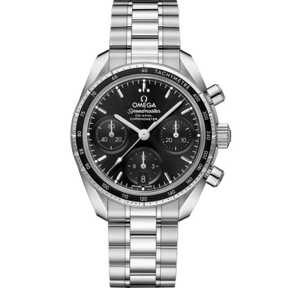Omega Speedmaster 38 38 mm, aço em aço 324.30.38.50.01.001