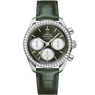 Omega Speedmaster 38 38 mm, aço em pele de crocodilo 324.18.38.50.60.001