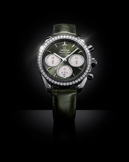 Omega Speedmaster 38 38 mm, aço em pele de crocodilo 324.18.38.50.60.001 - Image 5
