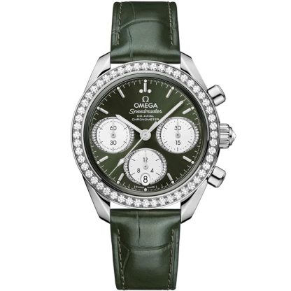 Omega Speedmaster 38 38 mm, aço em pele de crocodilo 324.18.38.50.60.001