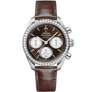 Omega Speedmaster 38 38 mm, aço em pele de crocodilo 324.18.38.50.63.001