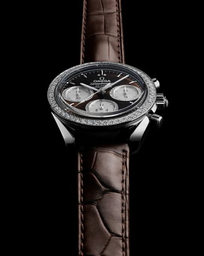 Omega Speedmaster 38 38 mm, aço em pele de crocodilo 324.18.38.50.63.001 - Image 6