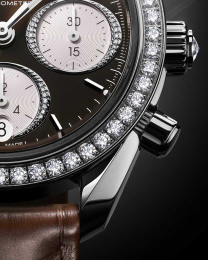 Omega Speedmaster 38 38 mm, aço em pele de crocodilo 324.18.38.50.63.001 - Image 8