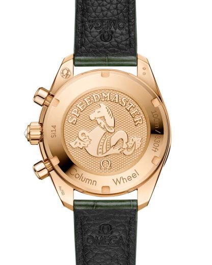 Omega Speedmaster 38 38 mm, ouro Moonshine™ em pele de crocodilo 324.58.38.50.60.001 - Image 2