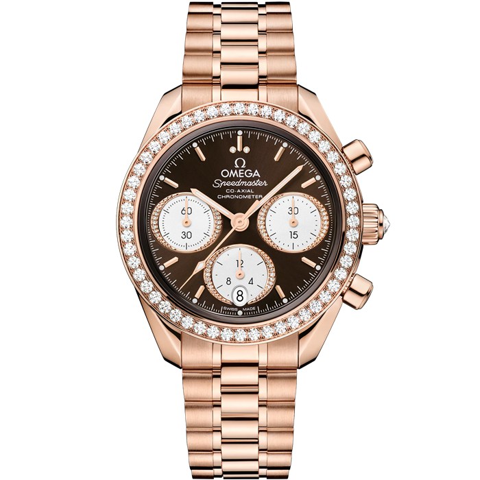 Omega Speedmaster 38 38 mm, ouro Sedna™ em ouro Sedna™ 324.55.38.50.63.001
