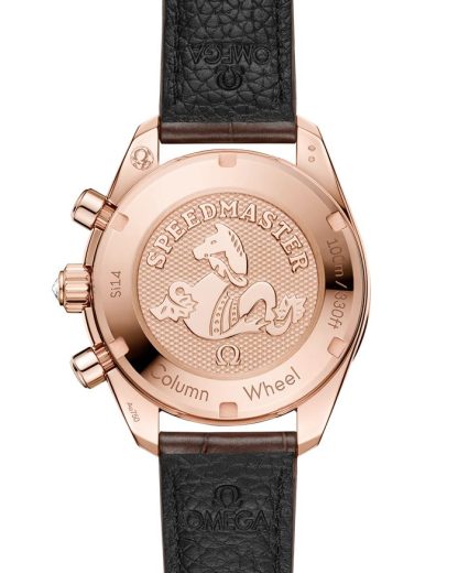 Omega Speedmaster 38 38 mm, ouro Sedna™ em pele de crocodilo 324.58.38.50.63.001 - Image 2