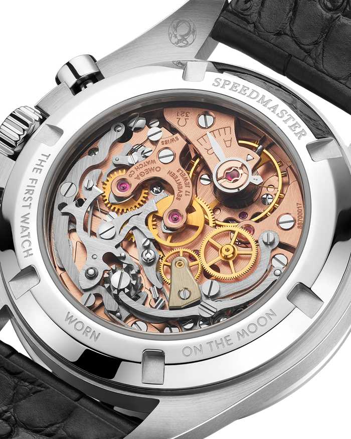 Omega Speedmaster Calibre 321 42 mm, platina em bracelete de pele 311.93.42.30.99.001 - Image 3