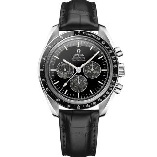 Omega Speedmaster Calibre 321 42 mm, platina em bracelete de pele 311.93.42.30.99.001