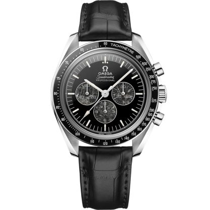 Omega Speedmaster Calibre 321 42 mm, platina em bracelete de pele 311.93.42.30.99.001