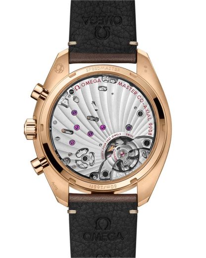 Omega Speedmaster Chronoscope 43 mm, Bronze gold em bracelete de pele 329.92.43.51.10.001 - Image 2
