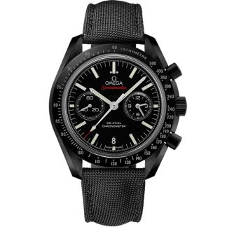 Omega Speedmaster Dark Side of the Moon 44,25 mm, cerâmica preta em bracelete revestida a tecido de nylon com fecho de báscula 311.92.44.51.01.007