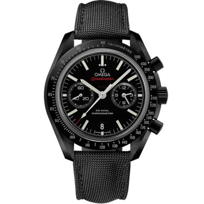 Omega Speedmaster Dark Side of the Moon 44,25 mm, cerâmica preta em bracelete revestida a tecido de nylon com fecho de báscula 311.92.44.51.01.007