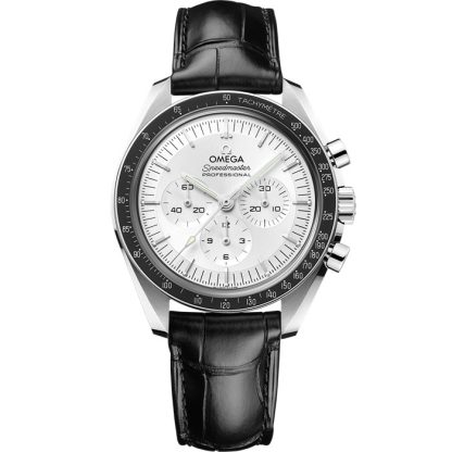 Omega Speedmaster Moonwatch Professional 42 mm, Canopus Gold™ em bracelete de pele 310.63.42.50.02.001