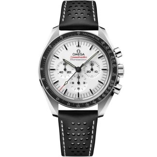 Omega Speedmaster Moonwatch Professional 42 mm, aço em bracelete de pele 310.32.42.50.04.002