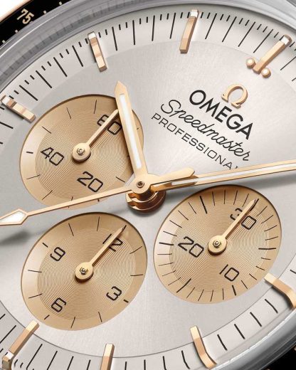 Omega Speedmaster Moonwatch Professional 42 mm, aço - ouro Moonshine™ em pele de crocodilo 310.23.42.50.02.001 - Image 4