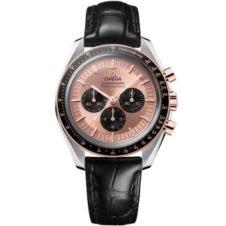 Omega Speedmaster Moonwatch Professional 42 mm, aço - ouro Sedna™ em pele de crocodilo 310.23.42.50.99.001