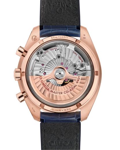 Omega Speedmaster Racing 44,25 mm, ouro Sedna™ em bracelete de pele 329.53.44.51.03.001 - Image 2