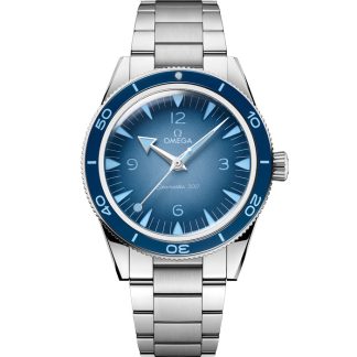 Omega Summer Blue Seamaster 300 41 mm, aço em aço 234.30.41.21.03.002