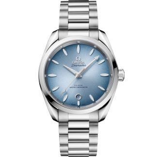 Omega Summer Blue Seamaster Aqua Terra 150M 38 mm, aço em aço 220.10.38.20.03.004